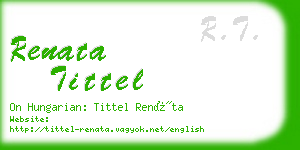 renata tittel business card